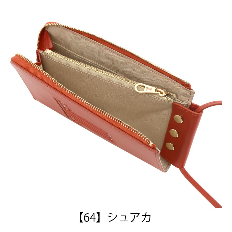 新品未使用　LANVINenBleuスマホショルダー財布 LANVIN en Bleu ランバンオンブルー スマホショルダー ヴィジュ 本革