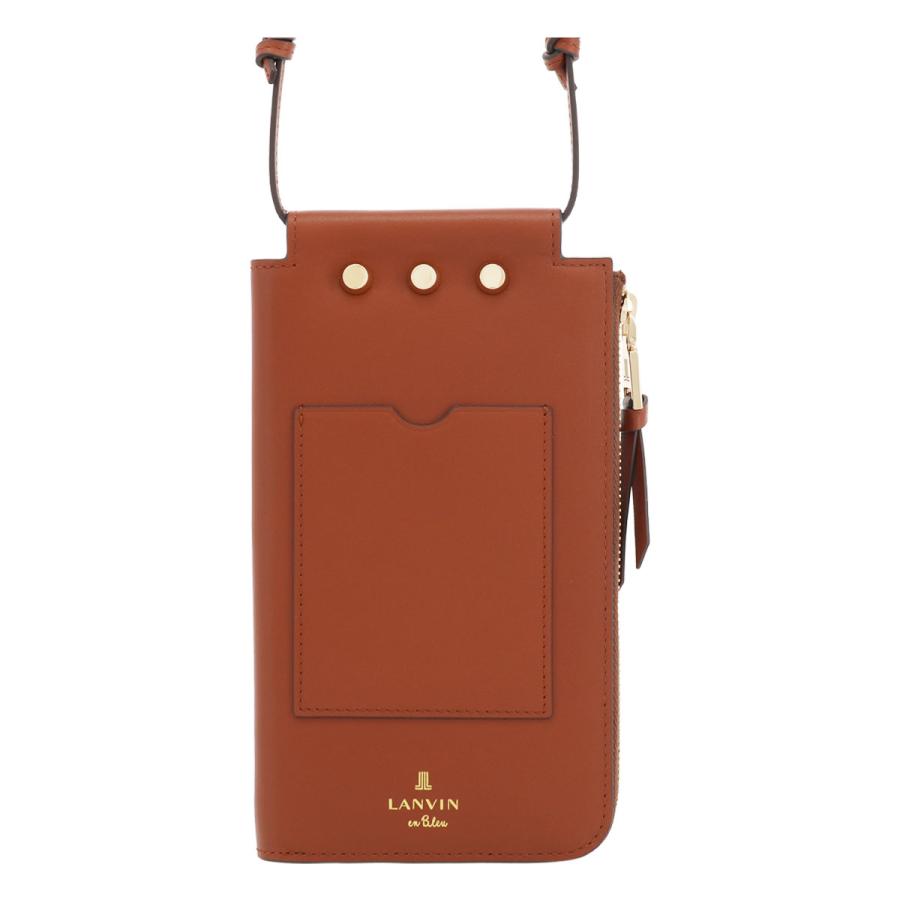 新品未使用　LANVINenBleuスマホショルダー財布 LANVIN en Bleu ランバンオンブルー スマホショルダー ヴィジュ 本革