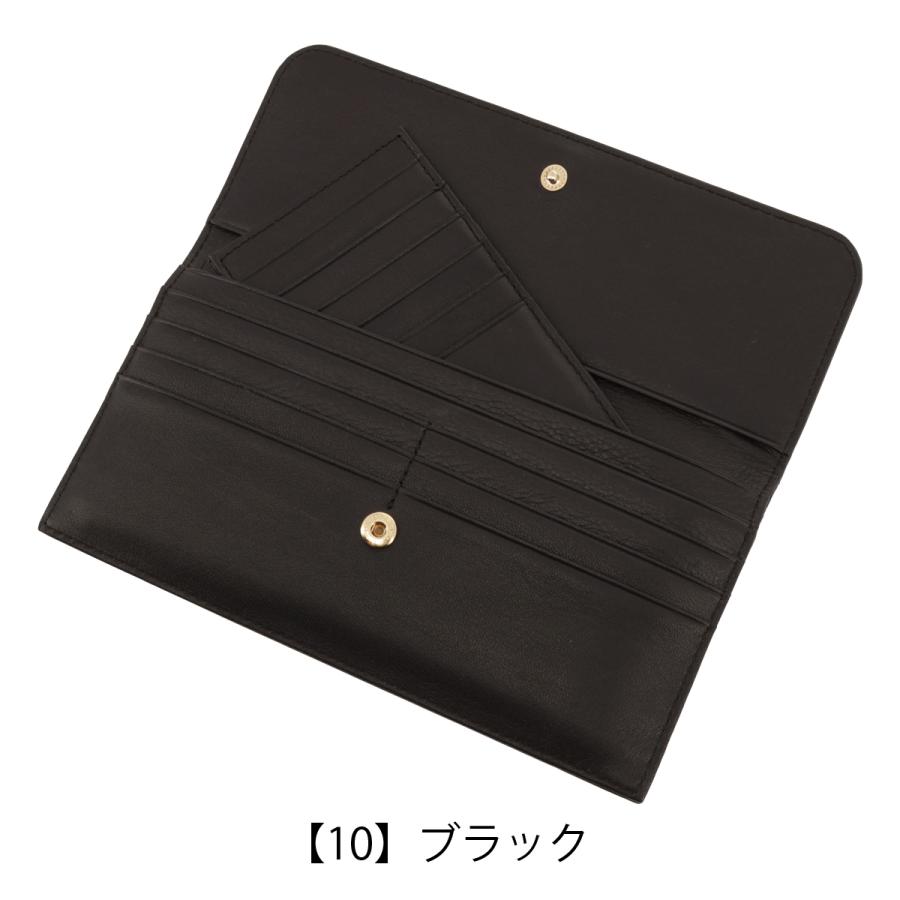 LANVIN 財布　レディース LANVIN en Bleu ランバンオンブルー 長財布 かぶせ 本革 レディース