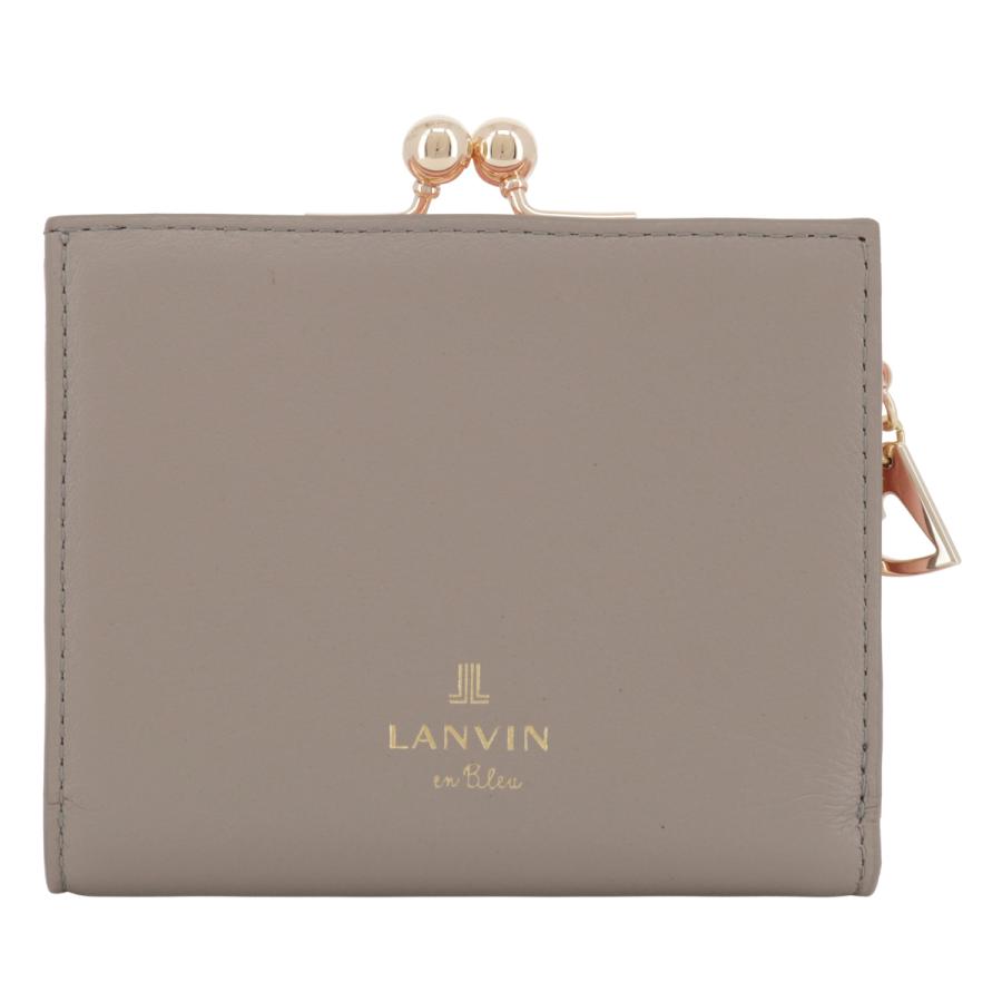 LANVINオンブルー　がま口財布 LANVIN en Bleu ランバンオンブルー 二つ折り財布 がま口 本革