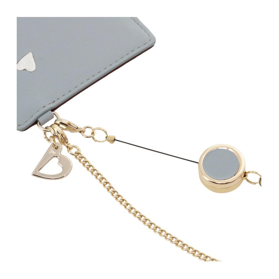 LANVIN en Bleu ランバンオンブルー パスケース 定期入れ リール付き