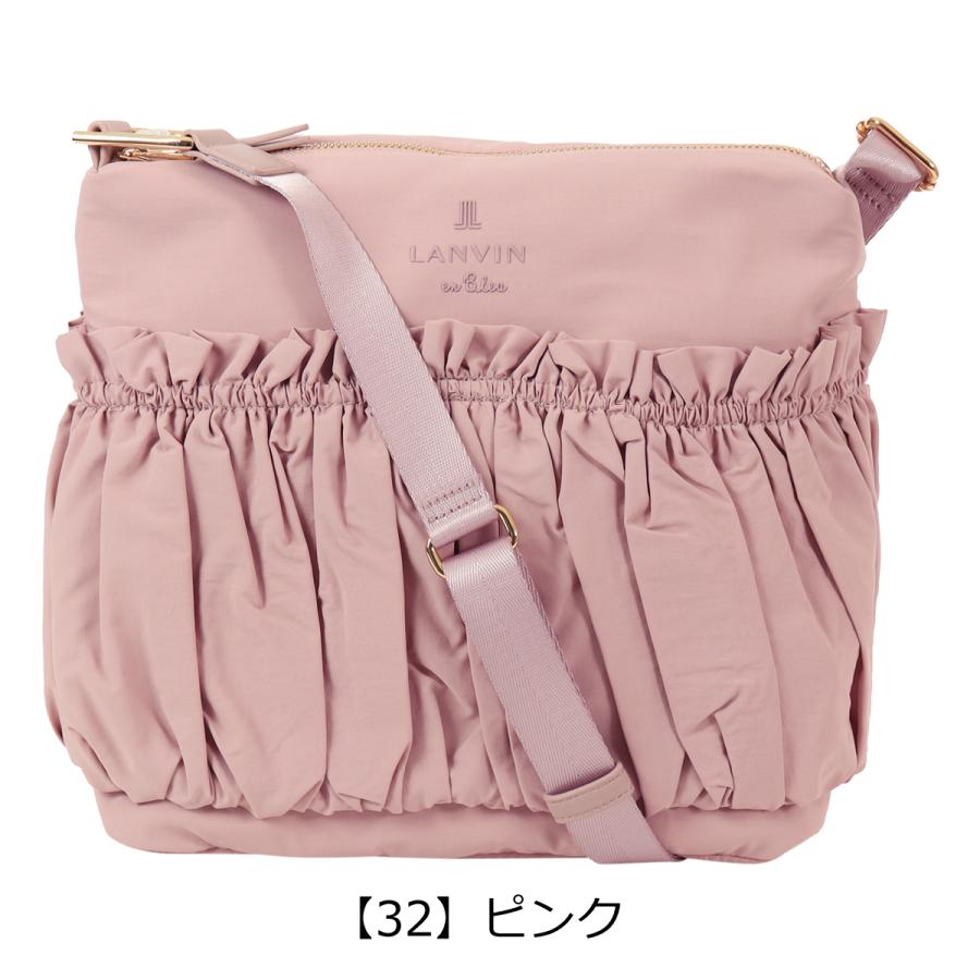 ランバンオンブルー ショルダーバッグ 軽量 レディース 484512 グラシリィ LANVIN en Bleu ミニショルダー ギャザー 上品の画像