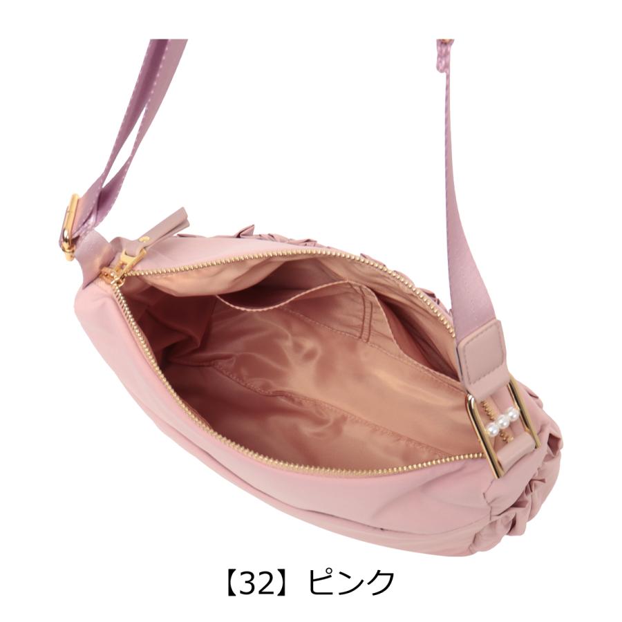 ランバンオンブルー ショルダーバッグ 軽量 レディース 484512 グラシリィ LANVIN en Bleu ミニショルダー ギャザー 上品の画像