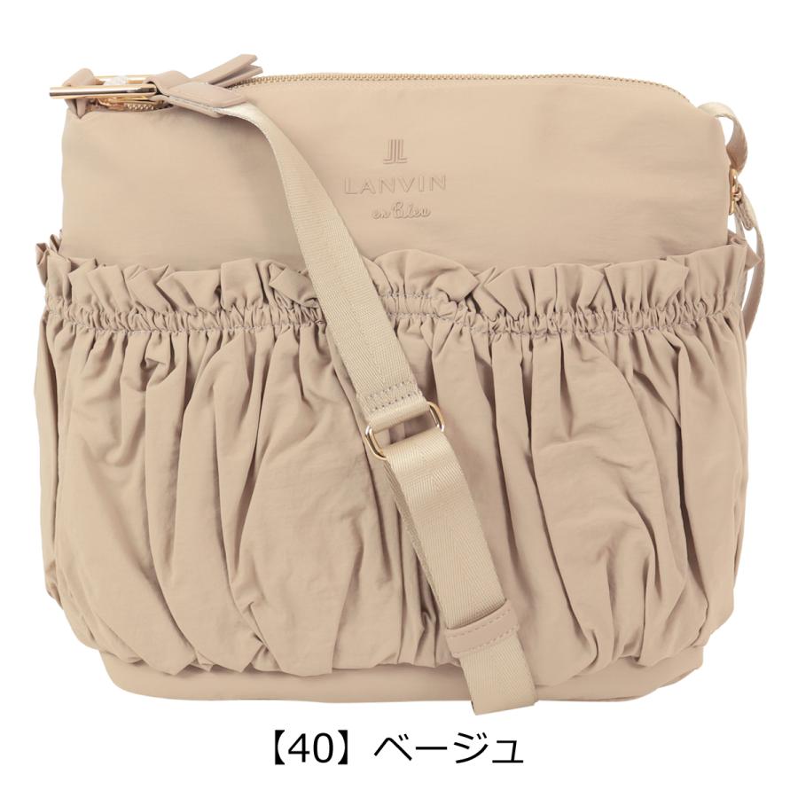 ランバンオンブルー ショルダーバッグ 軽量 レディース 484512 グラシリィ LANVIN en Bleu ミニショルダー ギャザー 上品の画像