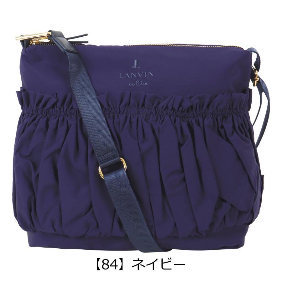 ランバンオンブルー ショルダーバッグ 軽量 レディース 484512 グラシリィ LANVIN en Bleu ミニショルダー ギャザー 上品の画像