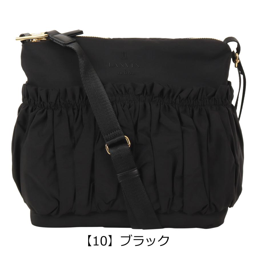 ランバンオンブルー ショルダーバッグ 軽量 レディース 484512 グラシリィ LANVIN en Bleu ミニショルダー ギャザー 上品の画像