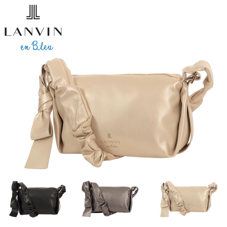 新品 定価25,000円◆LANVIN en BLEU ランバン レザー ショルダーバッグ 牛革 レディース LANVIN en Bleu 最大51%☆5/11迄 ランバン オン ブルー ショルダー