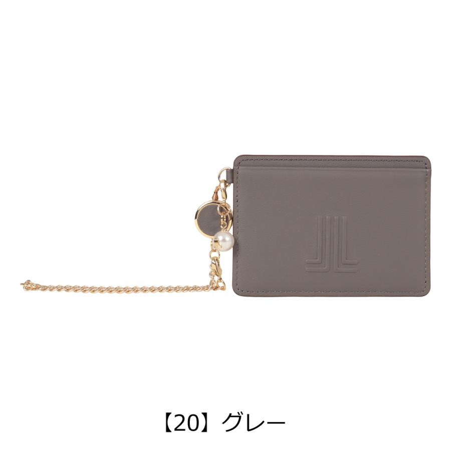 ランバンオンブルー パスケース チェーン 本革 レディース イエナ 484725 LANVIN en Bleu 定期入れ リール付き パール ブランド 牛革 レザー 通学 通勤 就職_13