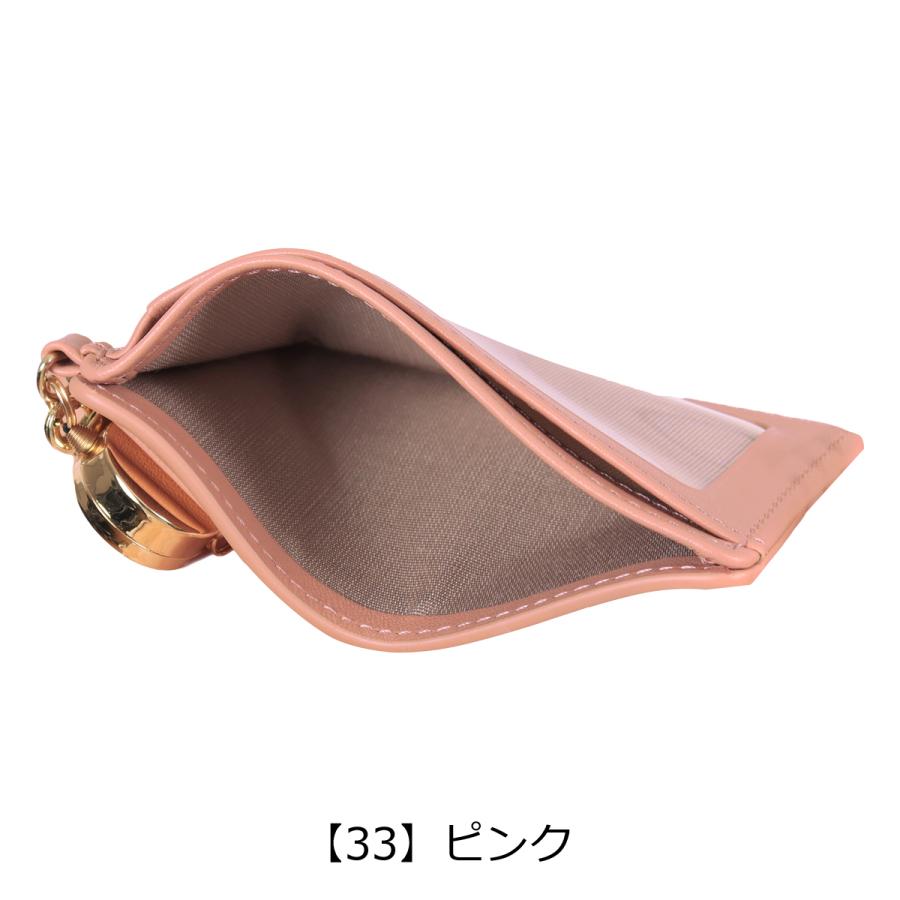 ランバンオンブルー パスケース チェーン 本革 レディース イエナ 484725 LANVIN en Bleu 定期入れ リール付き パール ブランド 牛革 レザー 通学 通勤 就職_16
