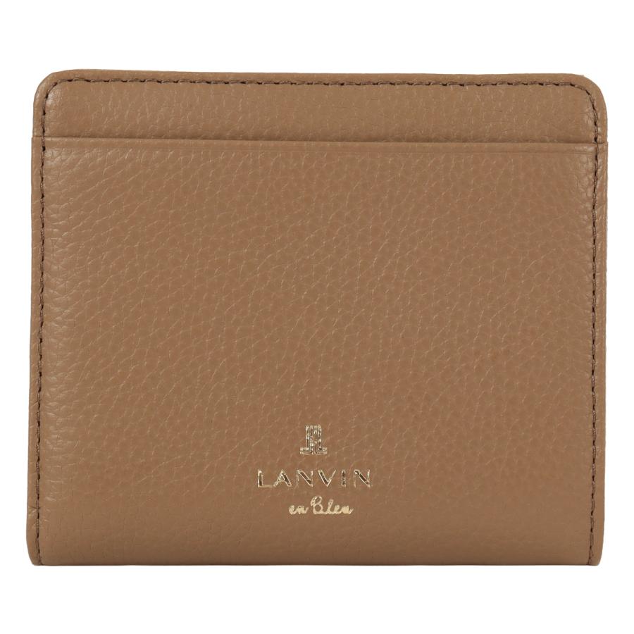 LANVIN en Bleu ランバンオンブルー 二つ折り財布 本革 レディース