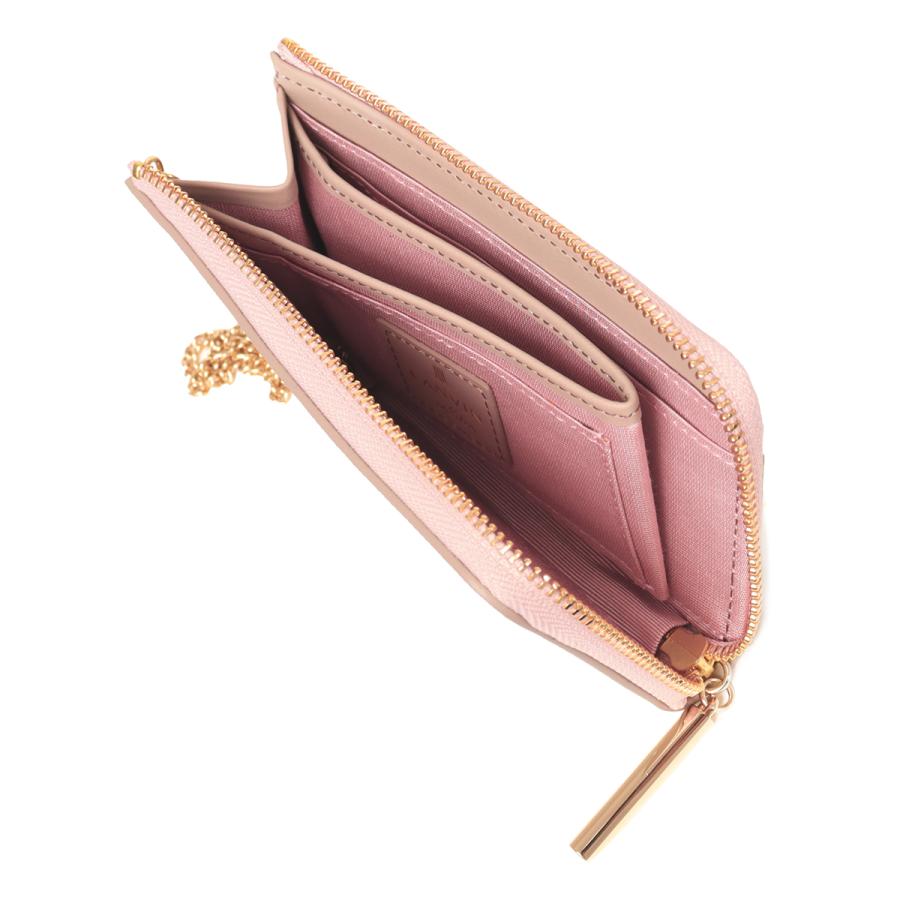 ランバンオンブルー パスケース カードケース 定期 フラグメントケース レディース 484782 リュクサンブール LANVIN en Bleu 牛革 キーリング チェーン付き クリスマス_mp クリスマス_wp LANVIN en Bleu ランバンオンブルー パスケース カードケース 定期