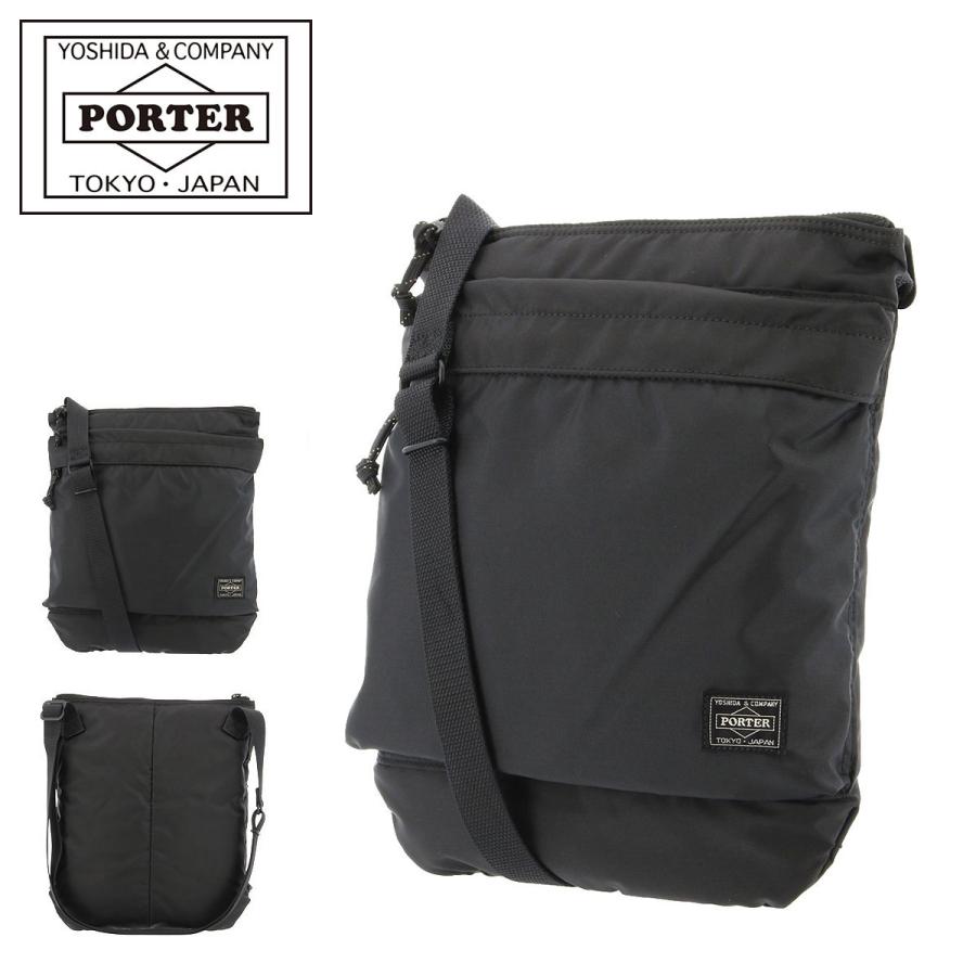 PORTER フォース 黒 FORCE（PORTER） ポーター フォース 2WAYウエストバッグ 855