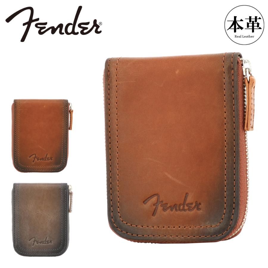 Fender（フェンダー） 小銭入れ 牛革 ラウンドファスナー メンズ 950