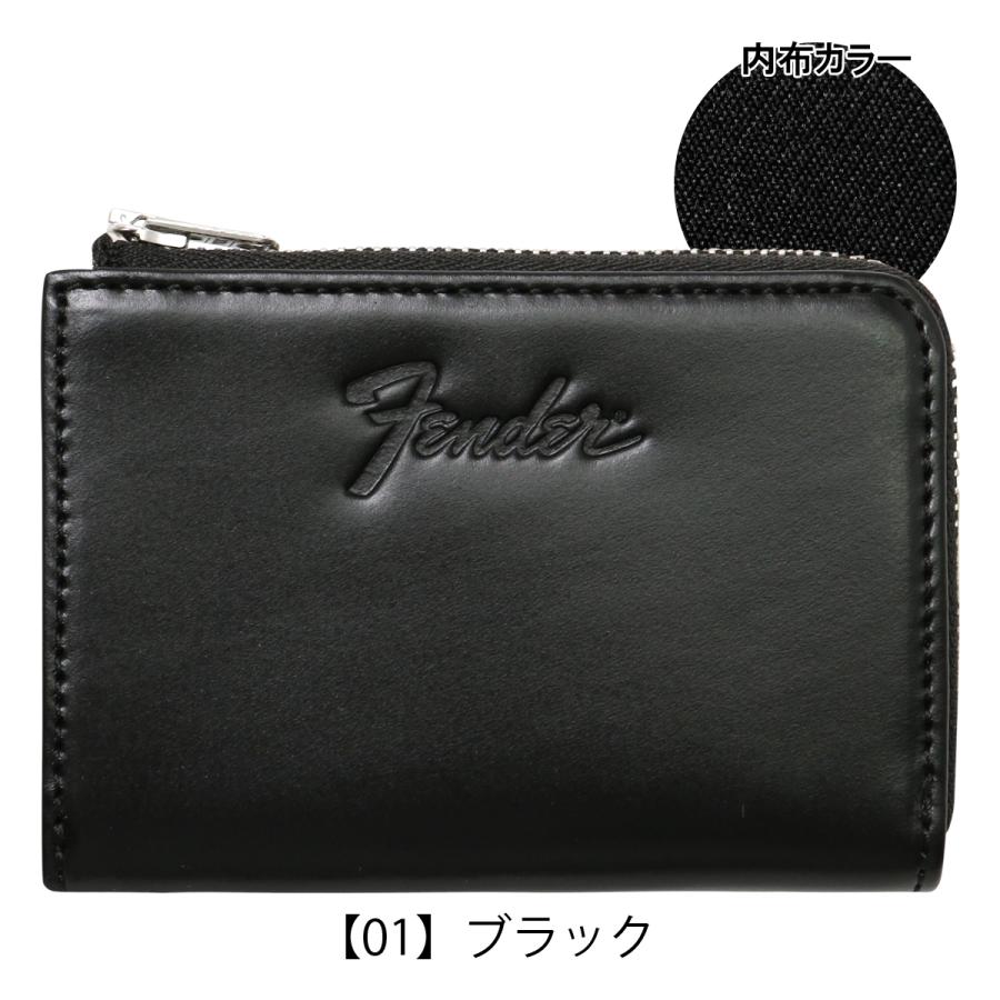 Fender（フェンダー） コインケース 本革 L字ファスナー メンズ 950