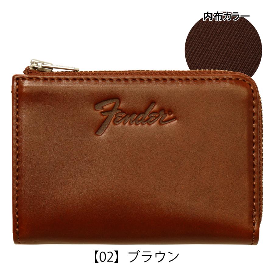 Fender（フェンダー） コインケース 本革 L字ファスナー 950-700