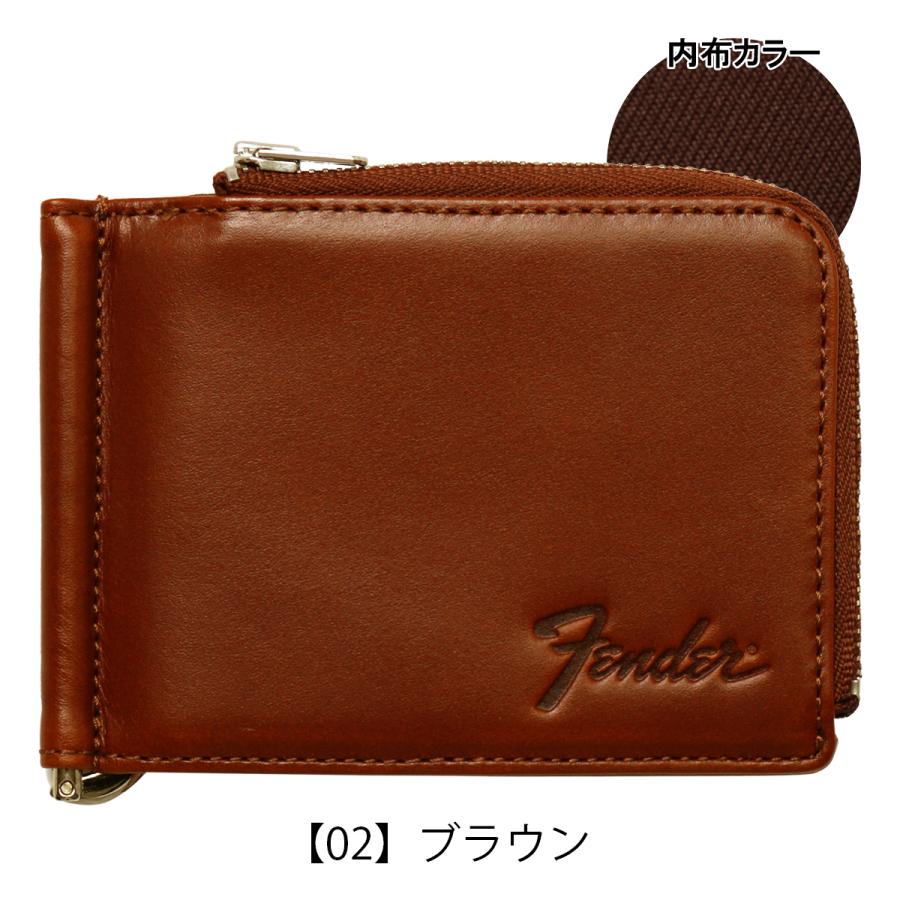 Fender（フェンダー） 二つ折り財布 本革 L字ファスナー