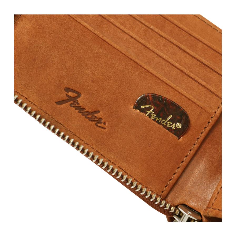 Fender（フェンダー） 二つ折り財布 本革 L字ファスナー メンズ 950