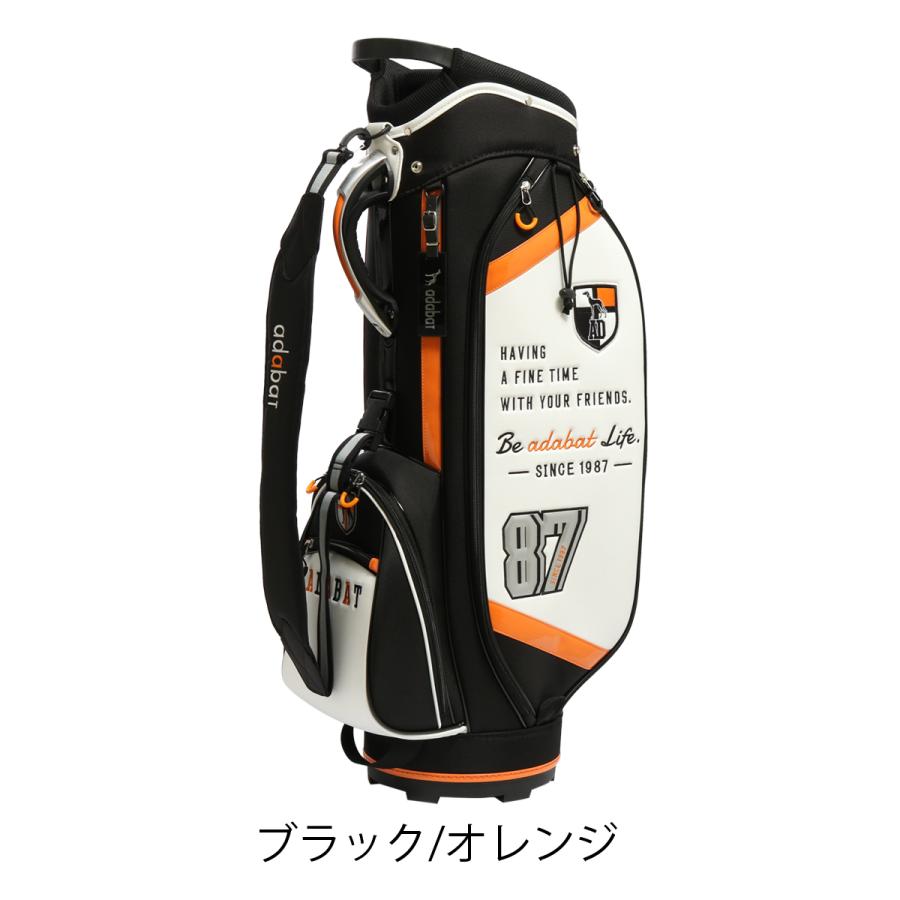 【新品未使用】アダバット　キャディバッグ　9型 adabat（アダバット） ゴルフ キャディバッグ カート型 9型 47インチ