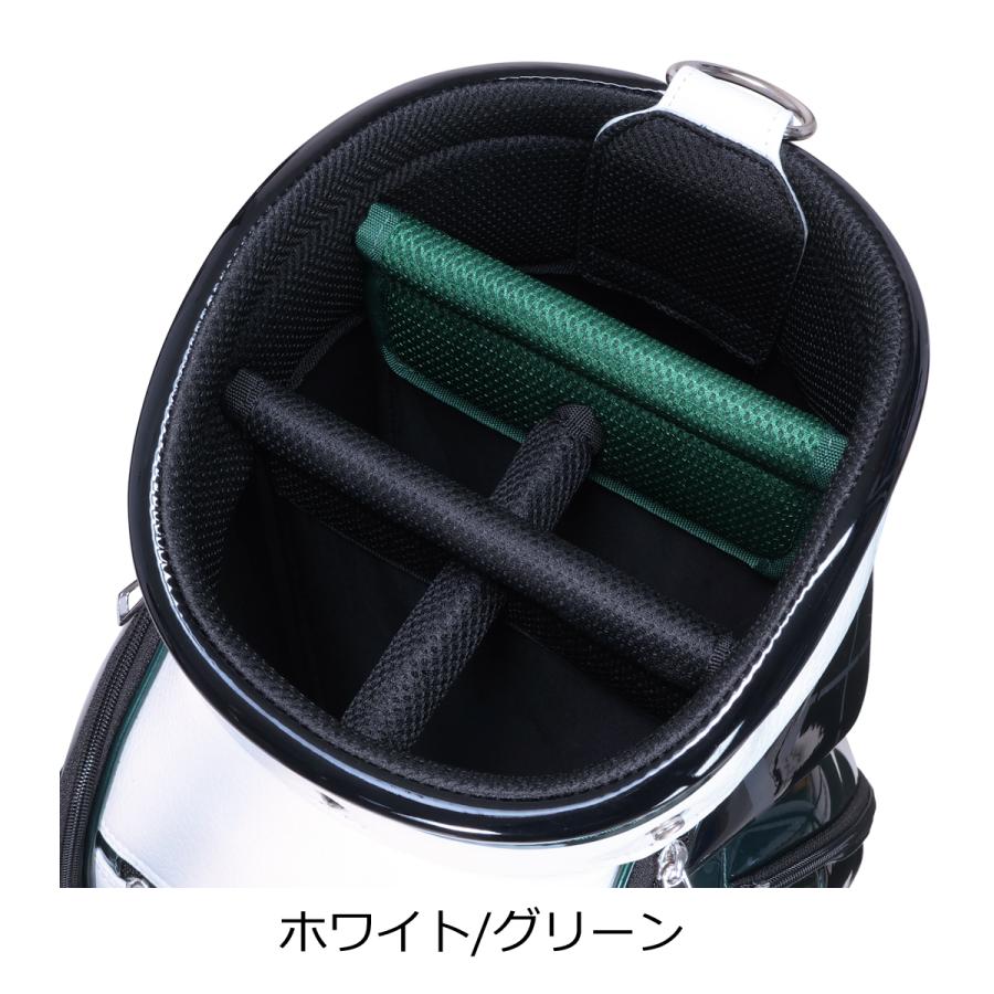 新品未使用　ADABAT キャディバッグ ホワイト・グリーン adabat（アダバット） 【New】 【オウンネームサービス実施中