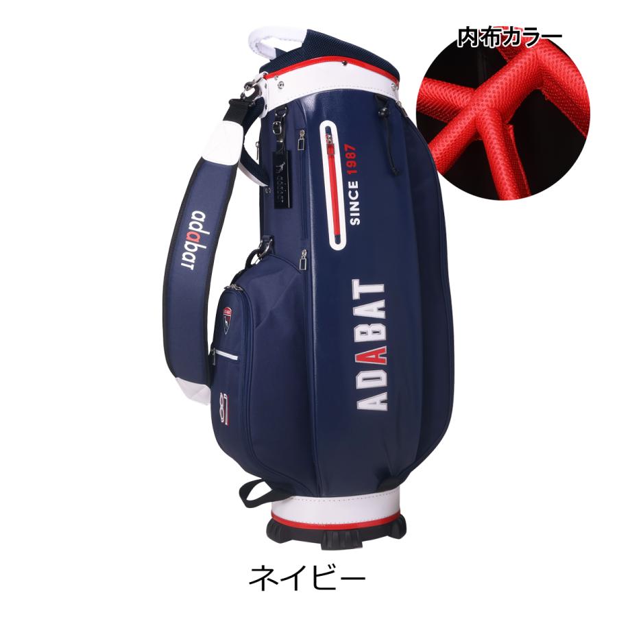 新品　adabat アダバット キャディバッグ メンズ adabat（アダバット） ゴルフ キャディバッグ カート型 9.0型 47インチ