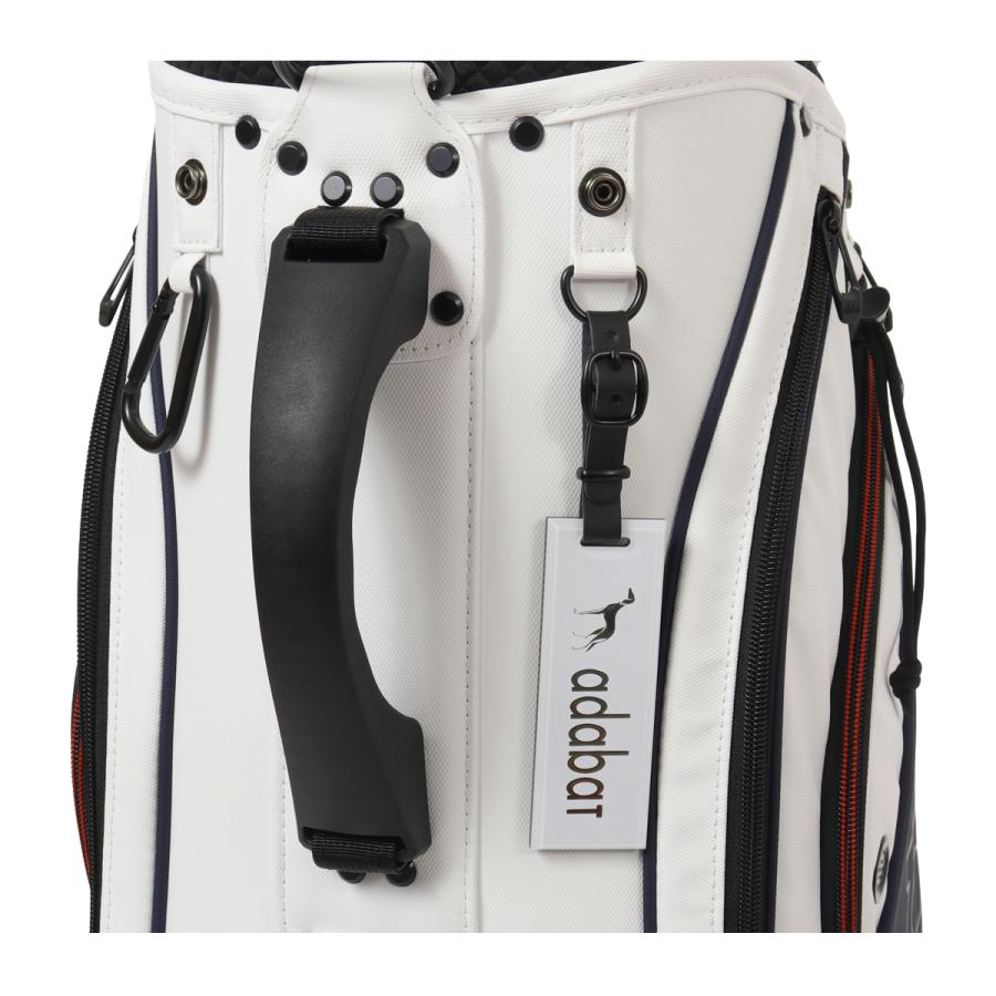 【美品】adabat（アダバット）ゴルフバッグ 口径9.0型/47インチ対応 adabat（アダバット） ゴルフ キャディバッグ カート型 9.0型 47インチ
