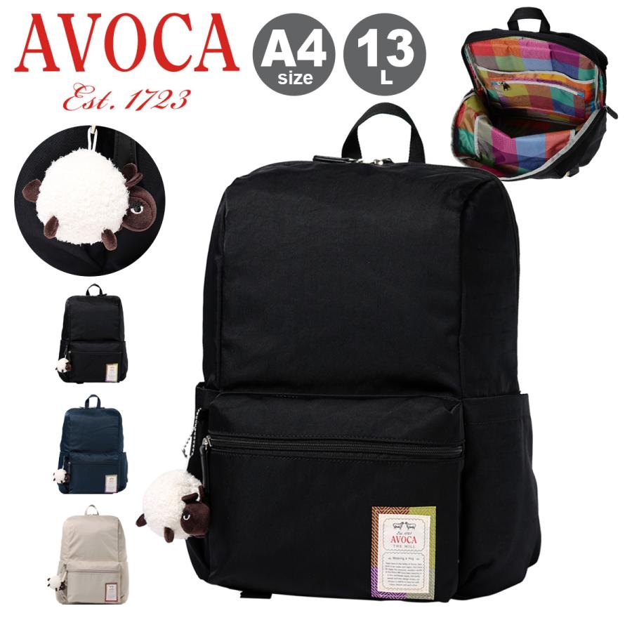 AVOCA（アヴォカ） リュック 13L A4 レディース AC-001 AVOCA 軽量