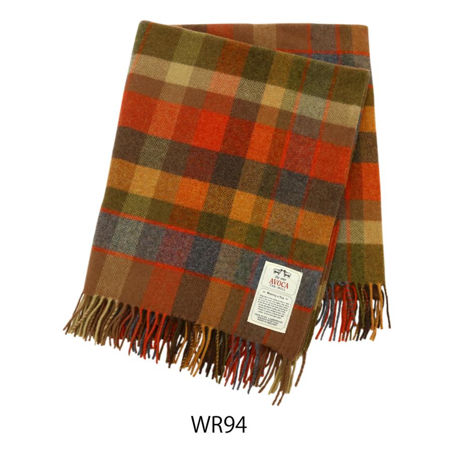 AVOCA（アヴォカ） マフラー 大判 スカーフ LAMBSWOOL THROWS