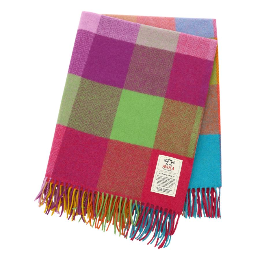 AVOCA（アヴォカ） マフラー 大判 スカーフ LAMBSWOOL THROWS