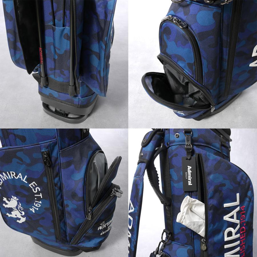 Admiral ゴルフスタンドキャディーバッグ ネイビー9インチ Admiral ゴルフスタンドキャディーバッグ ネイビー9インチ 楽天