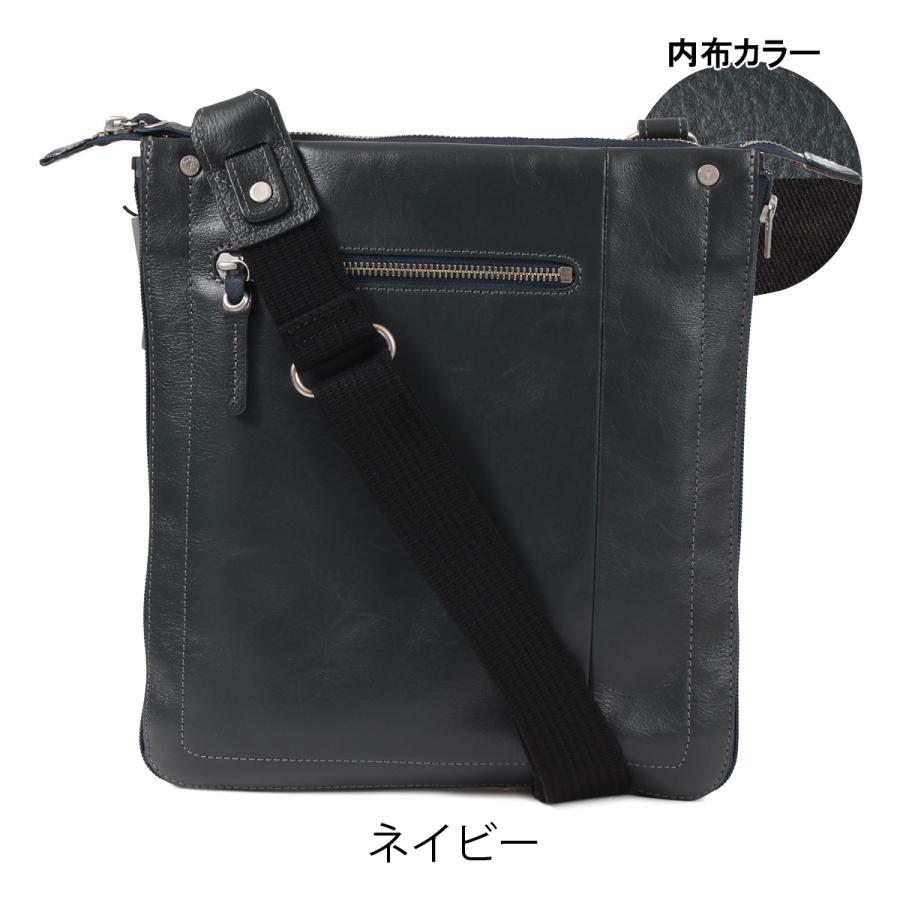 黒 レザー ショルダーバック レザーショルダーバッグ A4 / FUJITAKA（フジタカ）公式 / 本革
