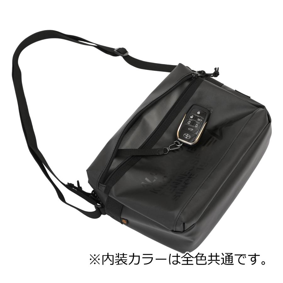 アルファインダストリーズ ショルダーバッグ メンズ 66304 ALPHA INDUSTRIES 横型ショルダー 斜め掛け 撥水｜sacsbar｜09