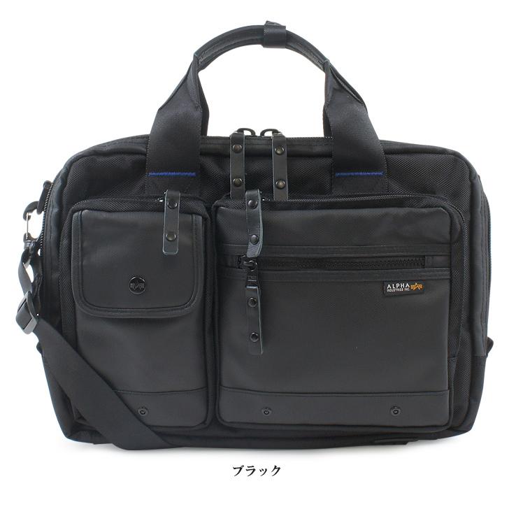 極美品　ALPHA アルファインダストリーズ 3WAY ビジネスバッグ Alpha Industries ビジネスバッグ メンズ 3Way A4 B4 ブリーフ