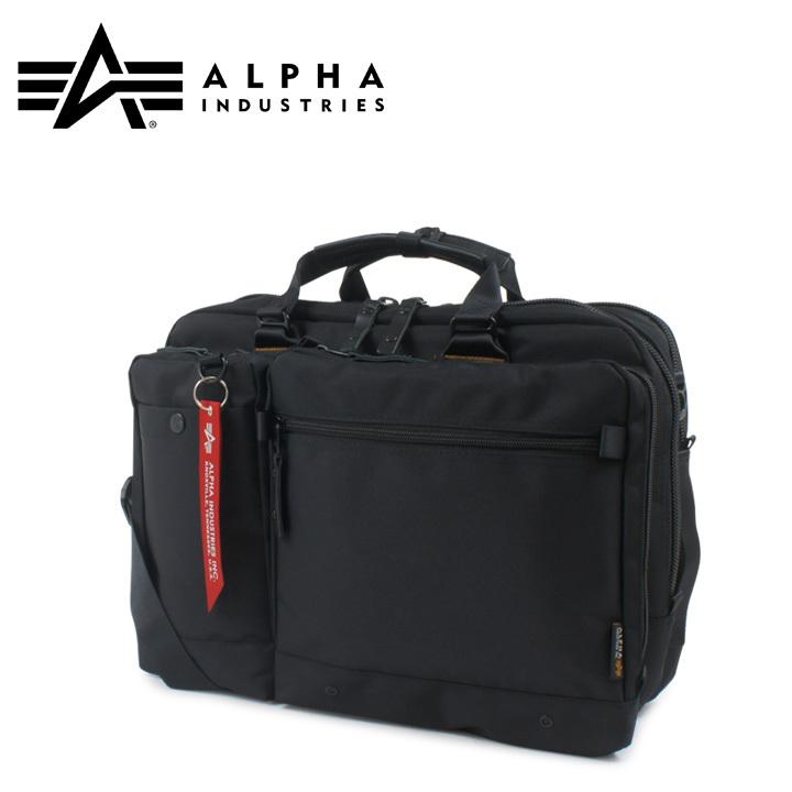 美品　アルファインダストリーズ　2way　ビジネスバッグ　ナイロン　ブラック Alpha Industries アルファ インダストリーズ ALPHA INDUSTRIES