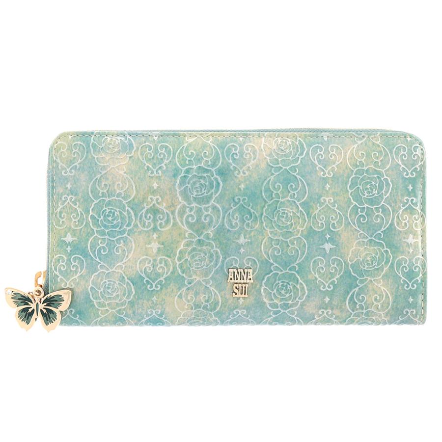 ANNA SUI アナスイ 長財布 ラウンドファスナー ローズハート ANNA SUI アナスイ 長財布 ラウンドファスナー ローズハート