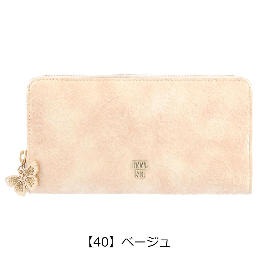 ANNA SUI（アナスイ） 長財布 ラウンドファスナー ローズハート