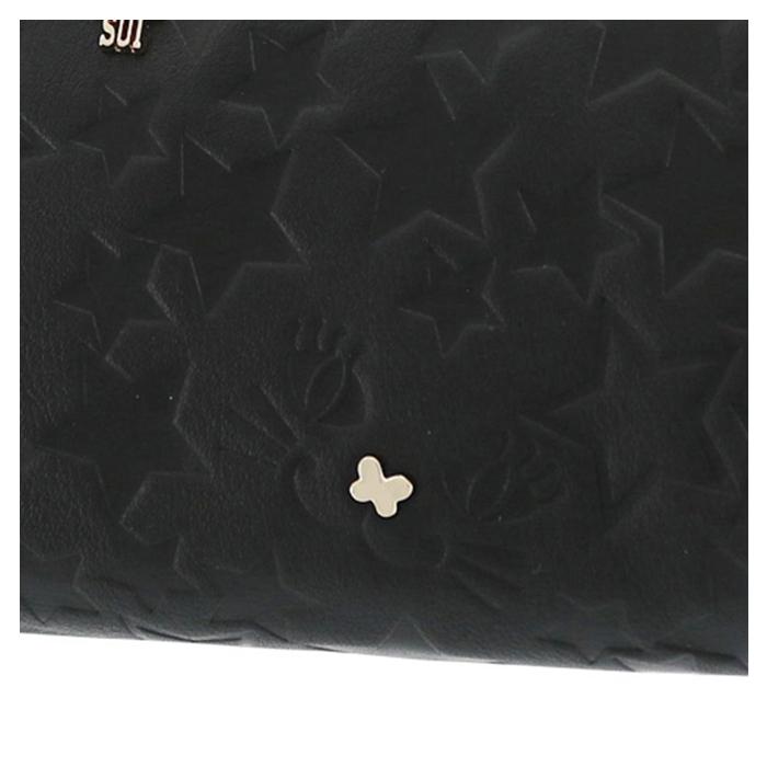 ANNA SUI（アナスイ） 財布 二つ折り 本革 猫 がま口 プレイング