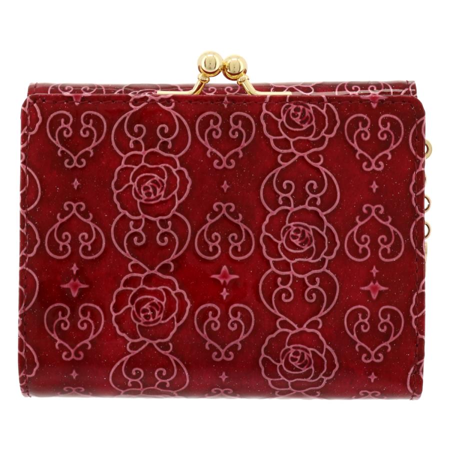 ANNA SUI アナスイ 二つ折り財布 がま口 ローズハート ANNA SUI アナスイ 二つ折り財布 がま口 ローズハート