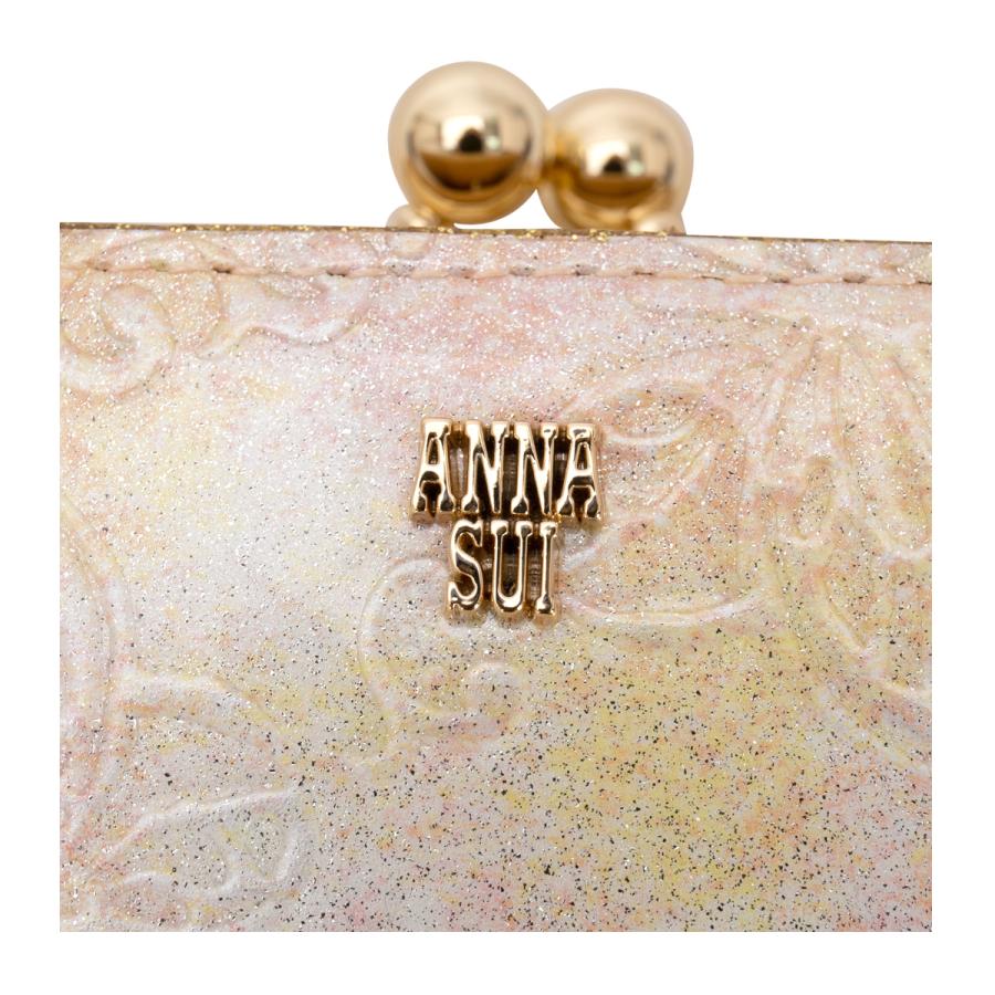 新品タグ付き【ANNA SUI アナスイ】パピヨン 口金 がま口二つ折り財布 ANNA SUI（アナスイ） 二つ折り財布 がま口 レディース パピヨン