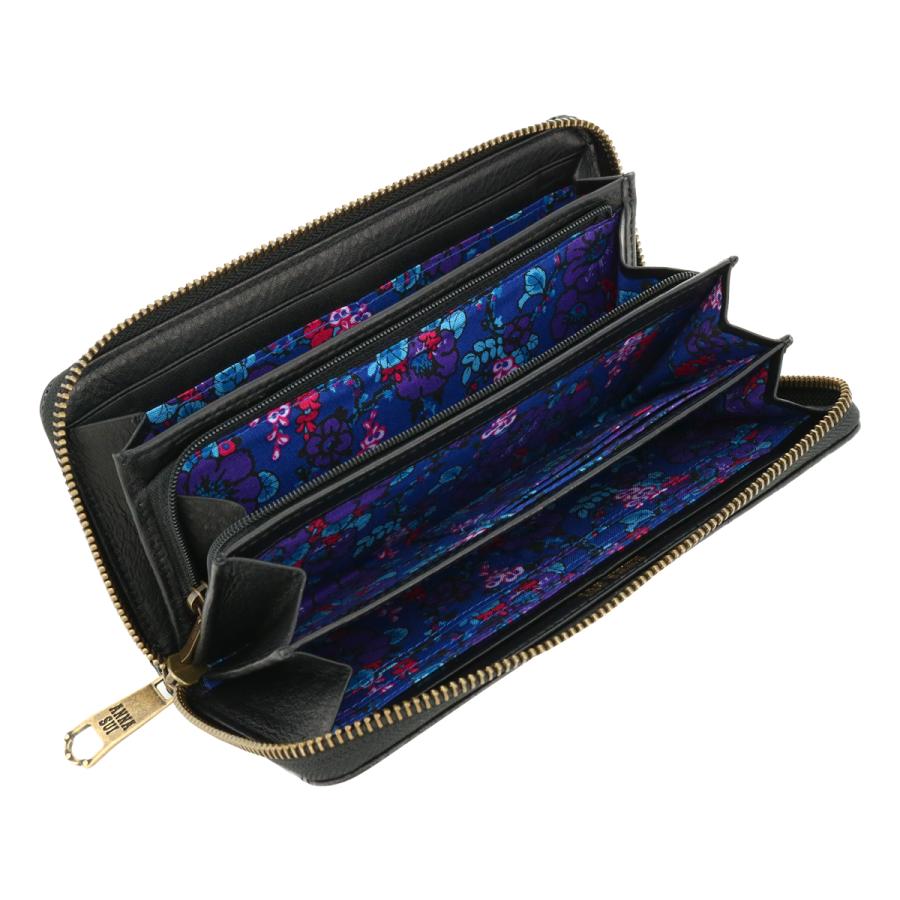 ANNA SUI（アナスイ） 長財布 ラウンドファスナー 本革 レディース