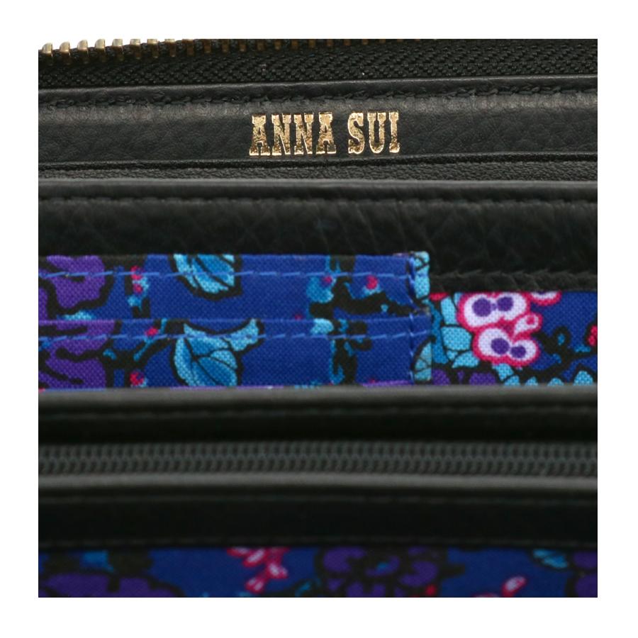 ANNA SUI（アナスイ） 長財布 ラウンドファスナー 本革 レディース