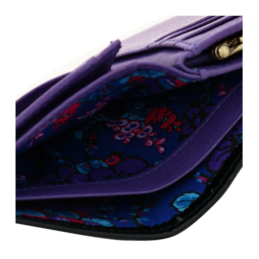 ANNA SUI（アナスイ） 二つ折り財布 がま口 本革 レディース セルパン