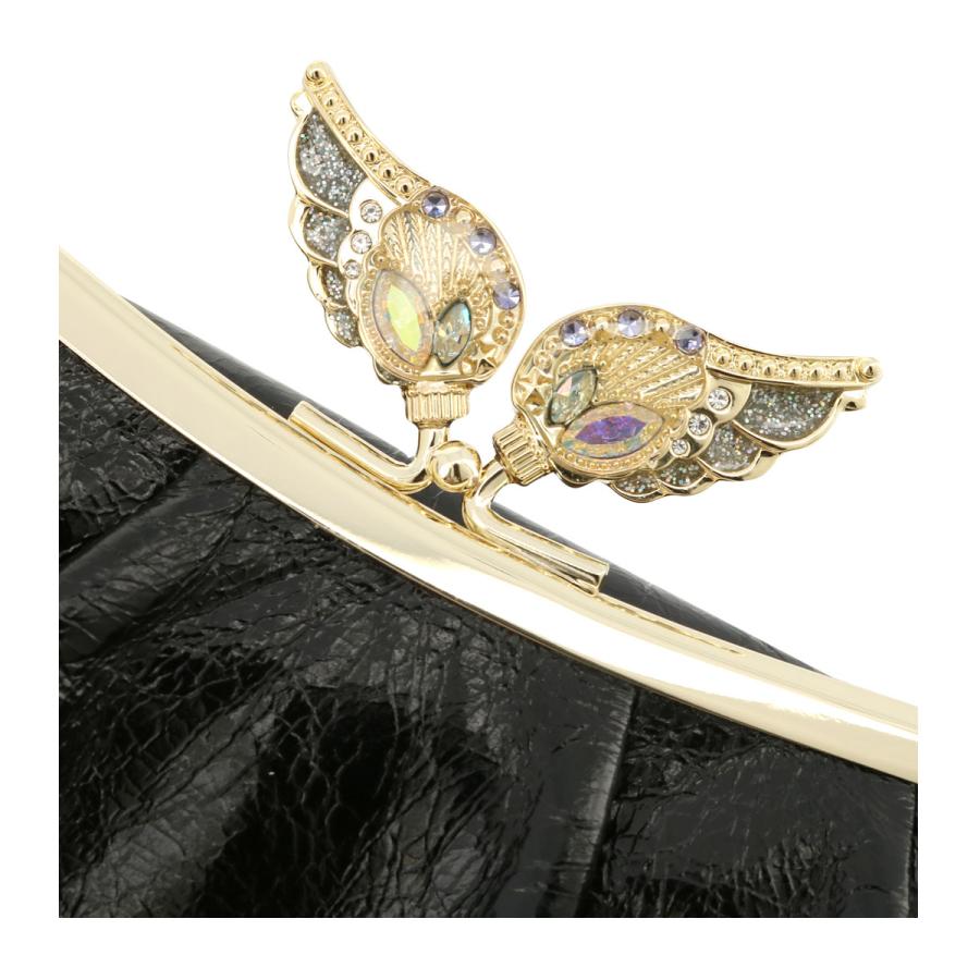 ANNA SUI アナスイ 長財布 かぶせ がま口 本革 レディース ニケ 316520 