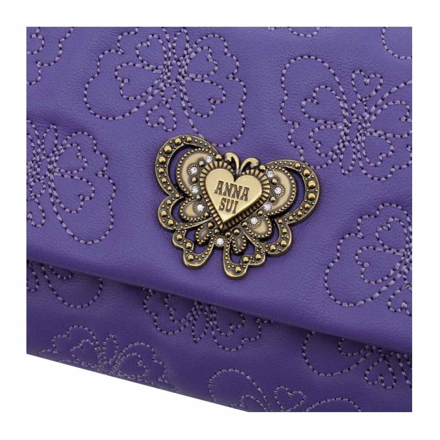 ANNA SUI アナスイ 長財布 かぶせ 本革 レディース チェイス ANNA SUI アナスイ 長財布 かぶせ 本革 レディース チェイス