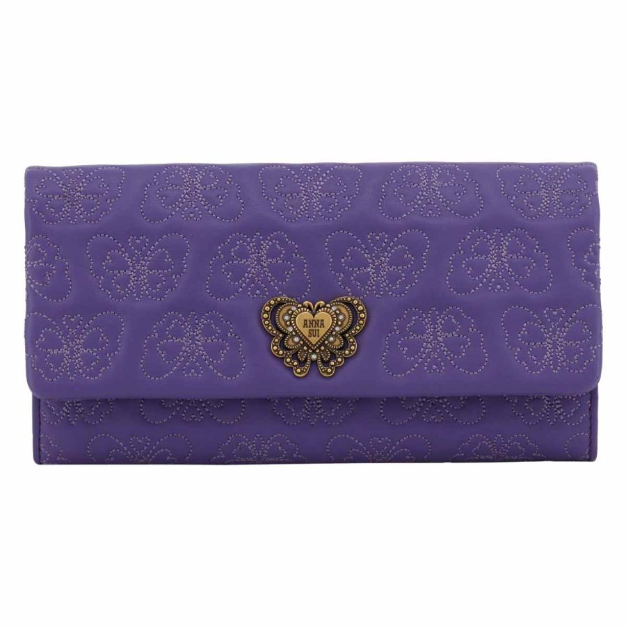 ANNA SUI アナスイ 長財布 かぶせ 本革 レディース チェイス ANNA SUI アナスイ 長財布 かぶせ 本革 レディース チェイス