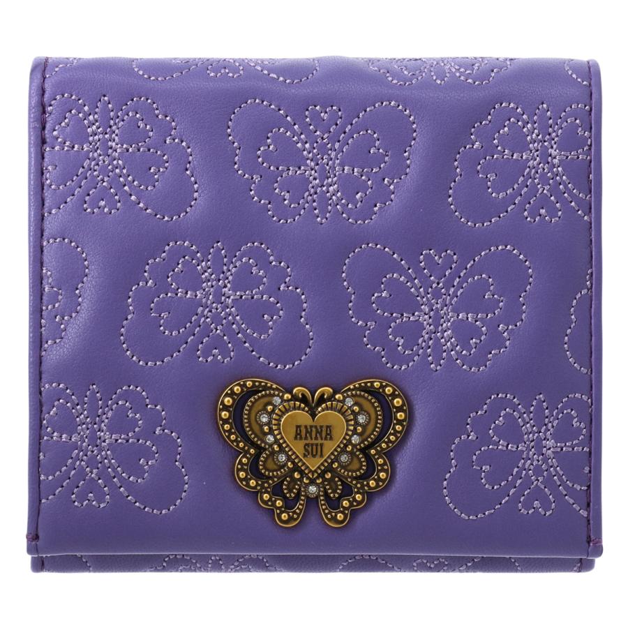 ANNA SUI アナスイ 二つ折り財布 本革 レディース チェイス ANNA SUI アナスイ 二つ折り財布 本革 レディース チェイス