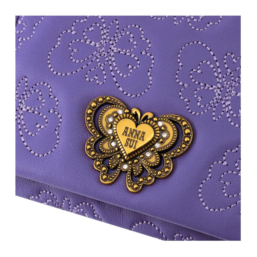 ANNA SUI アナスイ 二つ折り財布 本革 レディース チェイス ANNA SUI アナスイ 二つ折り財布 本革 レディース チェイス