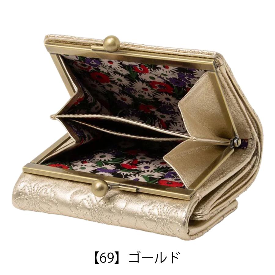 ANNA SUI（アナスイ） 二つ折り財布 がま口 本革 レディース チェイス