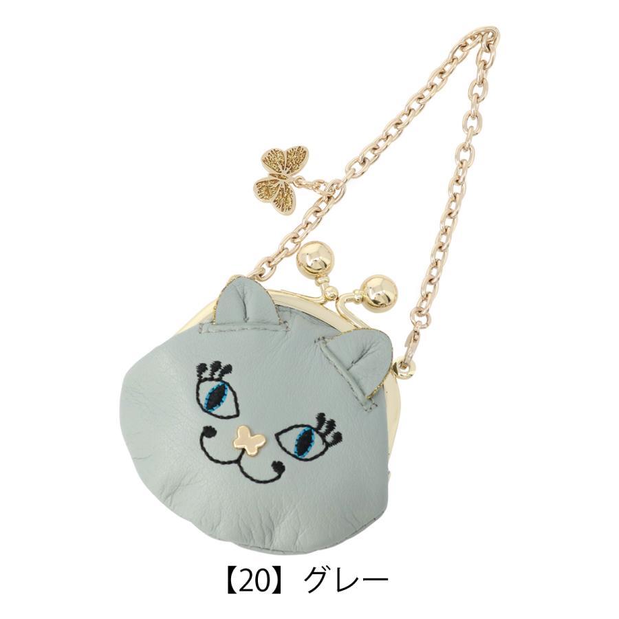 【新品•未使用】フィジー 2022年 『愛らしい猫』1オンス銀貨 ケース入り ANNA SUI（アナスイ） コインケース がま口 本革 TITI レディース