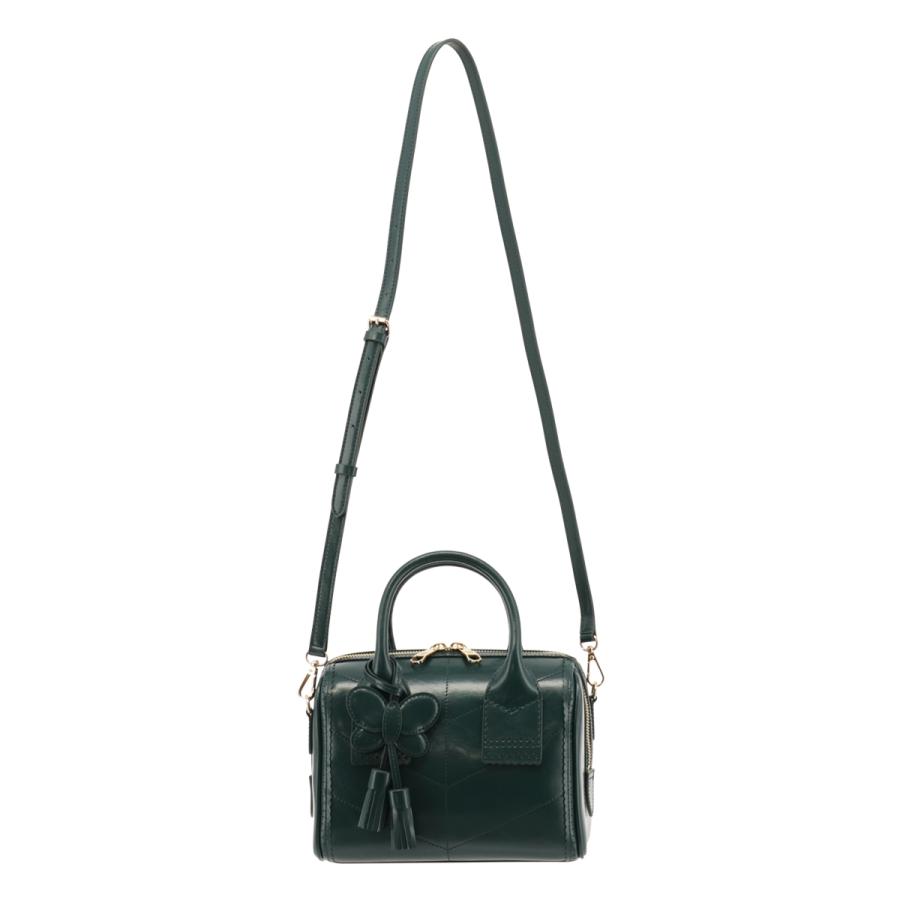 ANNA SUI アナスイ ミニボストン ハンドバッグ 2WAY 本革 ANNA SUI アナスイ ミニボストン ハンドバッグ 2WAY 本革
