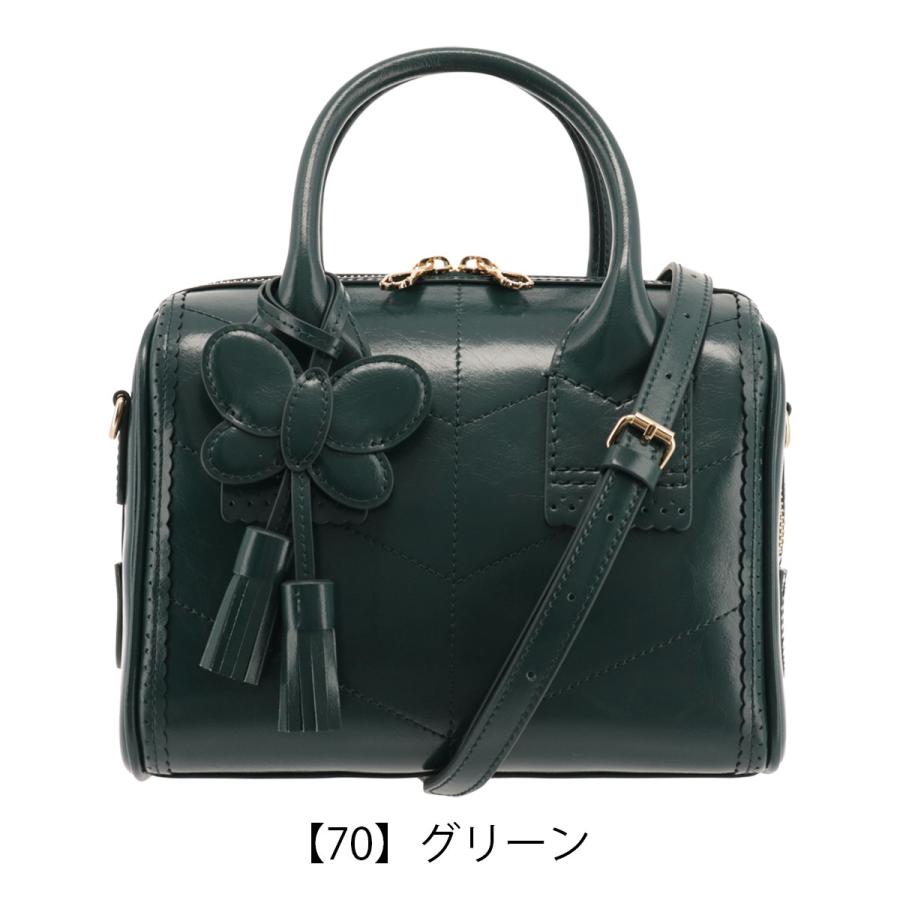ANNA SUI アナスイ ミニボストン ハンドバッグ 2WAY 本革 ANNA SUI アナスイ ミニボストン ハンドバッグ 2WAY 本革